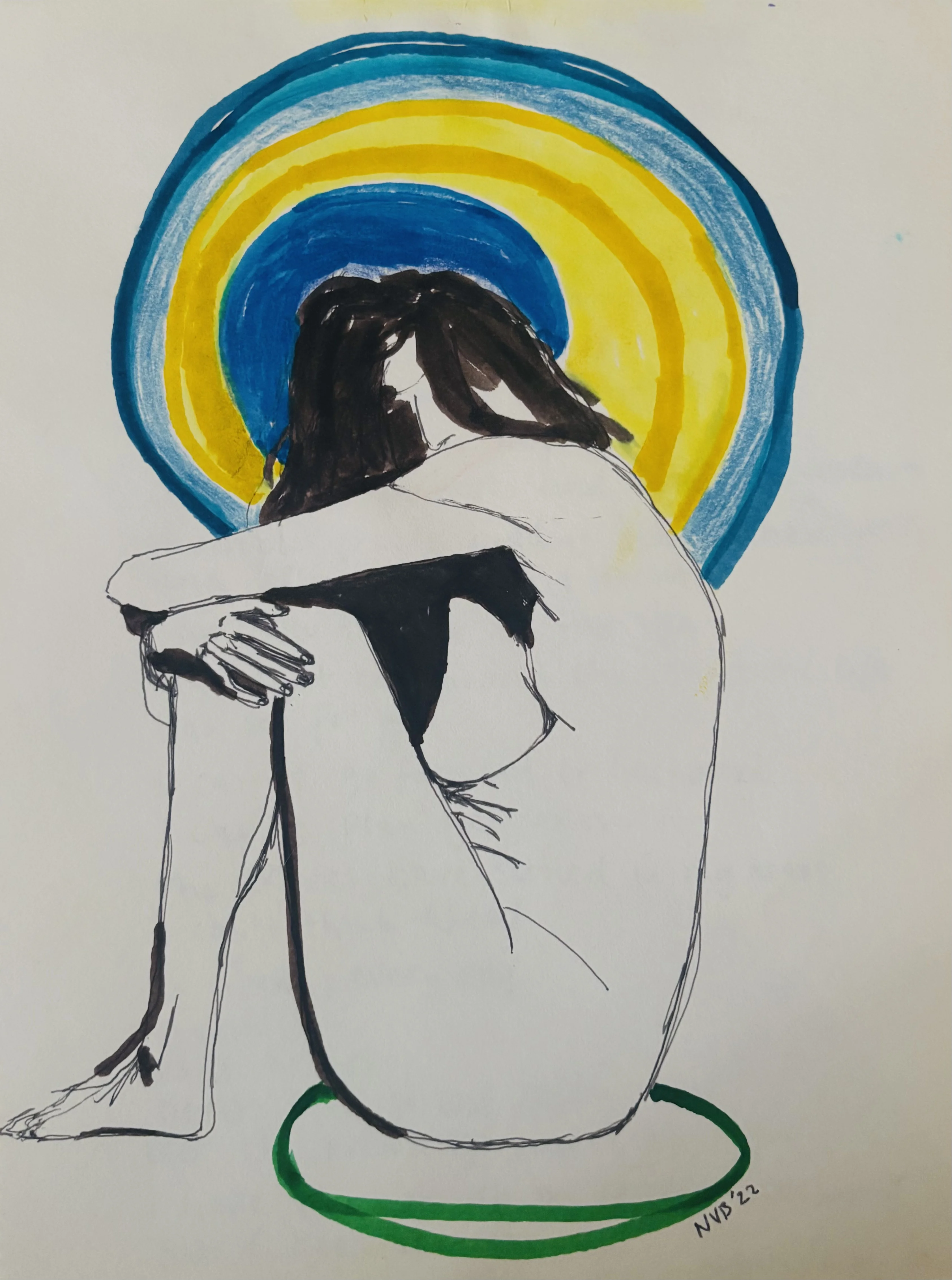 Pentekening WOMAN/ I am her